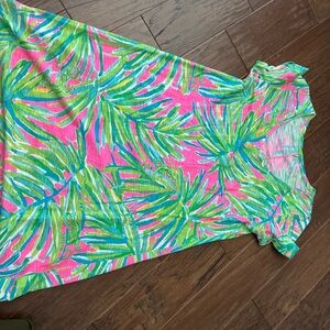Lilly Pulitzer Pink and Green Mini Dress